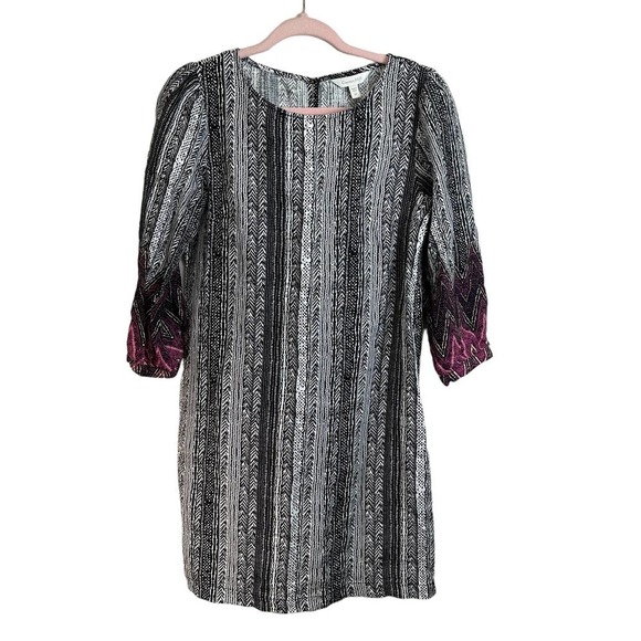 Garnet Hill‎ 100% Linen Boho Print Market Dress Relax Fit size XS - Picture 3 of 11